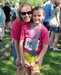 Girl in marathon