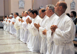 deacons permanent transitional ordained men two hands deacon archindy sacrament christ ordination catholic vocation june priests bishop archdiocese criterion eucharist