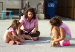 Adult and children
