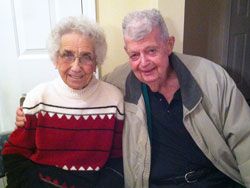 Jim and Mary Alice O’Donnell pose in a recent photo. The couple celebrated their 70th wedding anniversary on Dec. 31, 2012. Jim, a survivor of the USS Indianapolis, died on Jan. 8 at the age of 92. (Submitted photo)