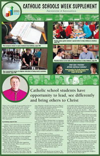 Cover of the 2012 Catholic Schools Week Supplement