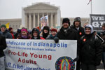 Young adults at the March for Life