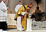 Blessing oils at chrism Mass