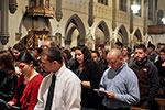 Young adults at Mass