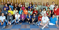 The Latino Cursillo team poses for a picture during a Cursillos de Cursillo event on Sept. 1, 2013, at Frankfort Camp Ministries in Frankfort, Ind., in the Lafayette Diocese. The group has been meeting and preparing for the first Latino Cursillo in central Indiana coming up in May. (Submitted photo)