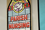 Parish Nursing stained glass window