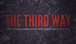 This is the title screen viewers see when watching The Third Way, a film made by Blackstone Films in Indianapolis with Father John Hollowell serving as executive producer. The film focuses on the stories of people who experience same-sex attraction and seek to live according to the teachings of the Catholic Church regarding homosexuality. (Photo courtesy of Blackstone Films)
