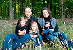 Married couple with children