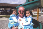 Man with children
