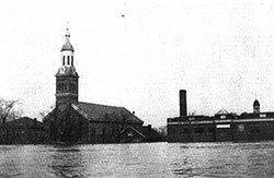 St. Lawrence Church withstood the deadly flood of the Ohio River in 1937, when more than 1 million people were left homeless and 385 people died. (Submitted photo)