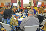 Group of people talking