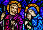Jesus and Mary and Joseph