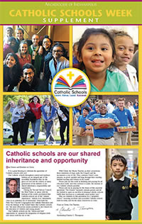 Cover of the 2018 Catholic Schools Week Supplement