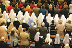 Religious sisters at the funeral Mass of Archbishop Buechlein