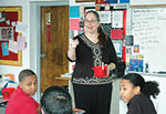 Teacher in classroom