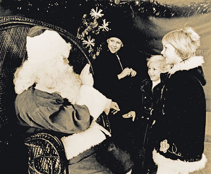 In this 1978 photo, Santa Claus visits children at St. Bernard Parish in Frenchtown. The New Albany Deanery faith community was founded in 1849.