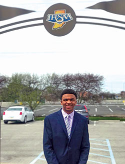 A junior at Bishop Chatard High School in Indianapolis, Edreece Redmond is one of the 18 members of the student advisory committee of the Indiana High School Athletic Association—a committee that represents more than 160,000 student-athletes from 410 high schools across the state. (Submitted photo)