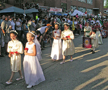 Image from the Italian Street Festival in at Holy Rosary Parish in Indianapolis