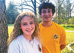 As students at Father Thomas Scecina Memorial High School in Indianapolis, twins Eliza and Luke Leffler have found their prayers and their conversations with God increasing as they and all other high school seniors across the archdiocese deal with the coronavirus ending their hopes for prom, one last sports season and other activities and traditions of their senior year. (Submitted photo)