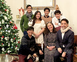 Leo and Maria Solito and their children, pictured in this Christmas photo, turned to their faith in 2020 after several family members battled COVID-19. (Submitted photo)