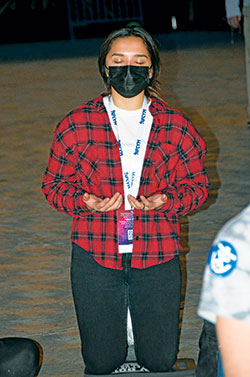Participants in the National Catholic Youth Conference this year were required to wear masks during the event. (Photo by Natalie Hoefer)