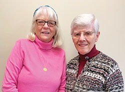 Patty Moore, left, and Benedictine Sister Carol Falkner will lead a Lenten retreat together called “Priest, Prophet and King.” (Submitted photo)