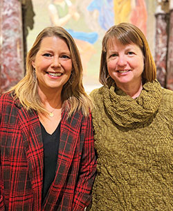 Sharon Montieth, left, and Brenda Henry of St. Joan of Arc Parish in Indianapolis have helped each other in their journeys of faith. (Submitted photo)
