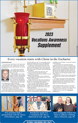 Cover of the Vocations Awareness Supplement
