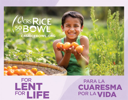 Now in its 50th year, CRS Rice Bowl continues its Lenten tradition of raising funds to support people experiencing hunger around the world and in the United States. (Submitted photo)