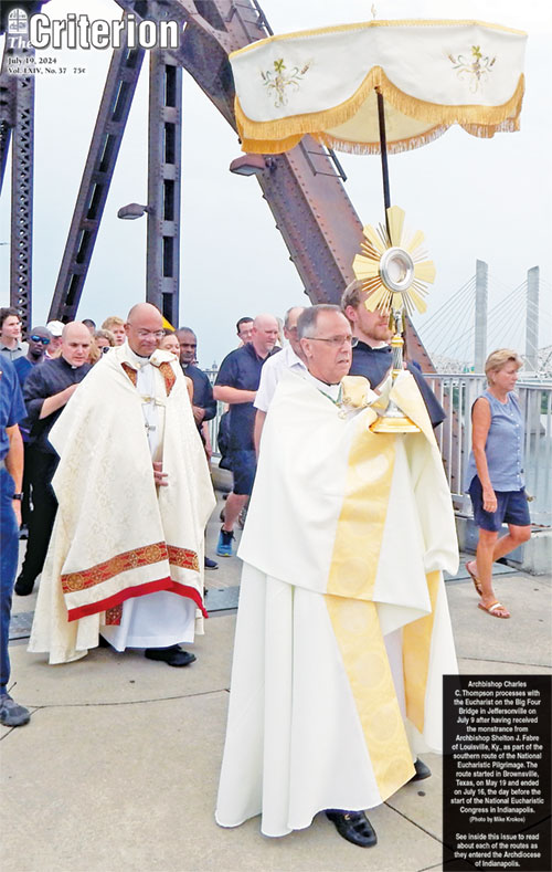 At left, John Cadwallader—a Catholic, a clinical psychologist and the founder of Central Psychological Services in Indianapolis—is shown speaking in a recent U.S. Conference of Catholic Bishops video called “Mental Health Roundtable on the Family.” Listening are moderator Maura Moser, second from left, Bishop James D. Conley of the Diocese of Lincoln, Nebraska (partially obscured), and clinician Virginia Madden (back to camera). (Screenshot from “Mental Health Roundtable on the Family” video)