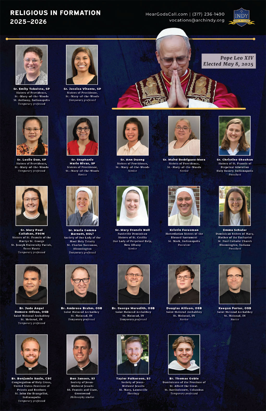 Photos from a Eucharistic procession at Indiana University in Bloomington