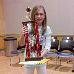 Gina Solomito won the Marion County Regional Spelling Bee in March. (Photo provided)