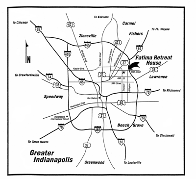 Large map of Indianapolis