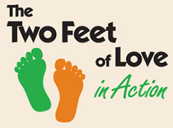 Logo for the Two Feet of Love
