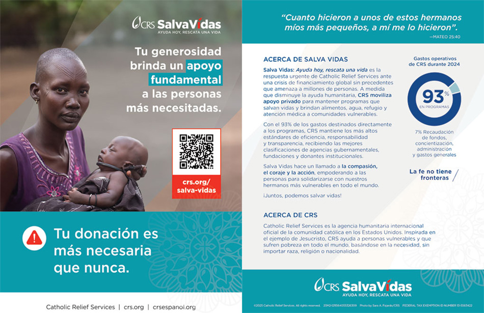 CRS Save Lives Campaign Flyer