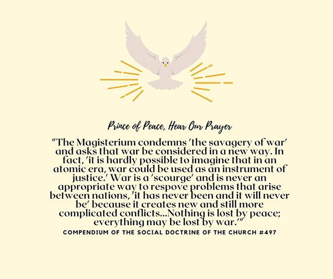 Quote about war and peace